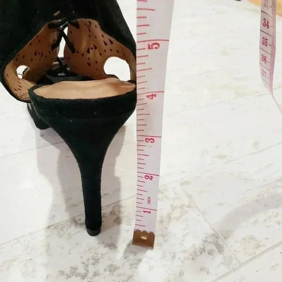 Joie Leather Caged Lace Up Heels - Picture 2 of 5